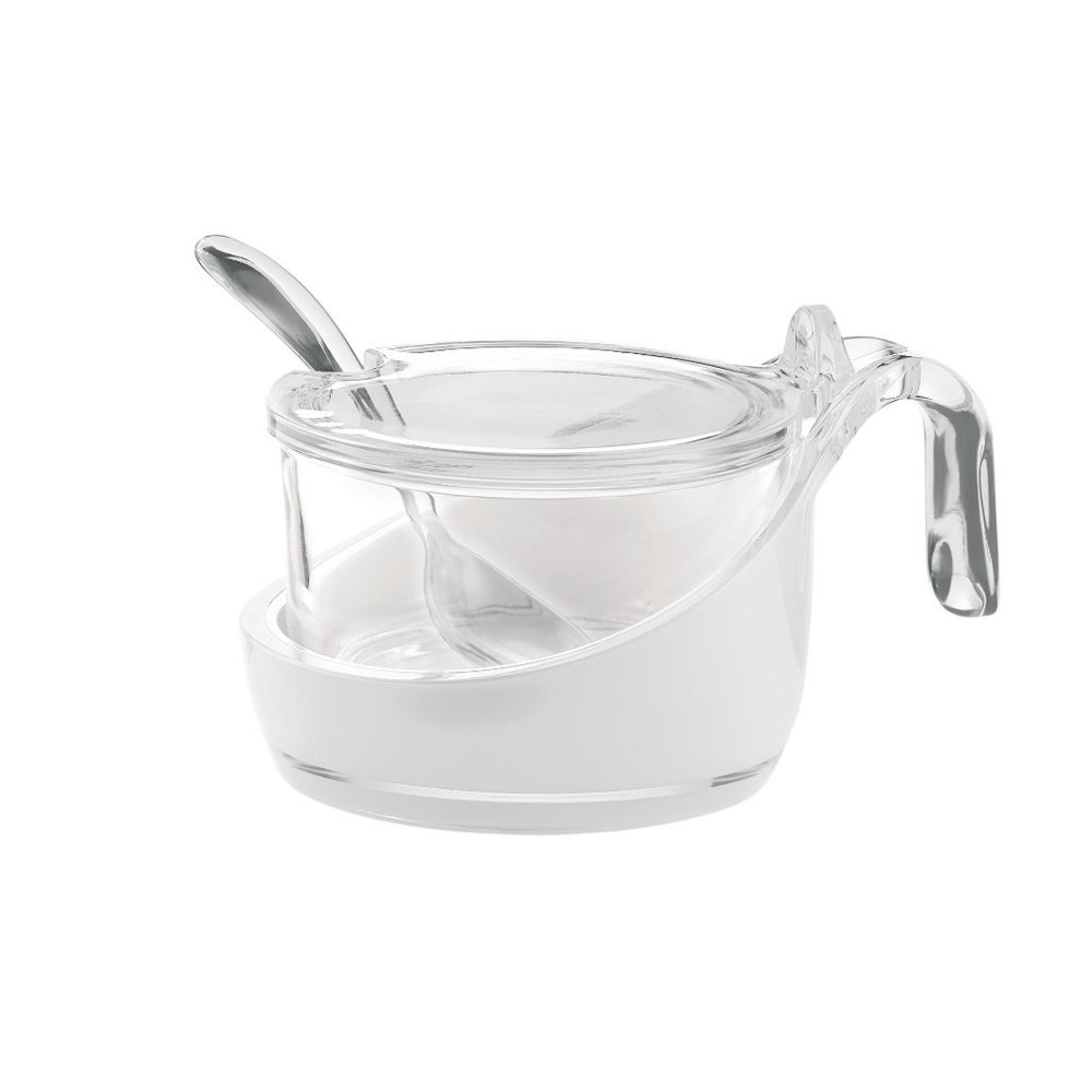 GUZZINI | TWO-TONE PARMESAN SERVER W/TEASPOON GRACE